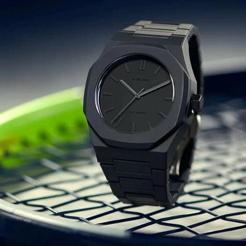 plastic material - Black Dial Men's Watch Quartz Movement
