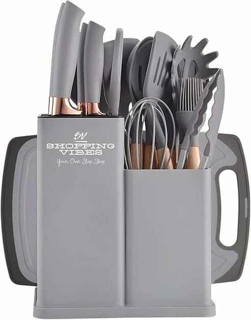 Premium 19pcs Kitchen Utensils Set: Professional & Stylish
